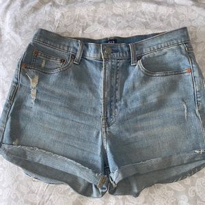 Ripped Jean Shorts